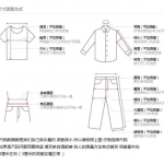 中国服のサイズ表記について